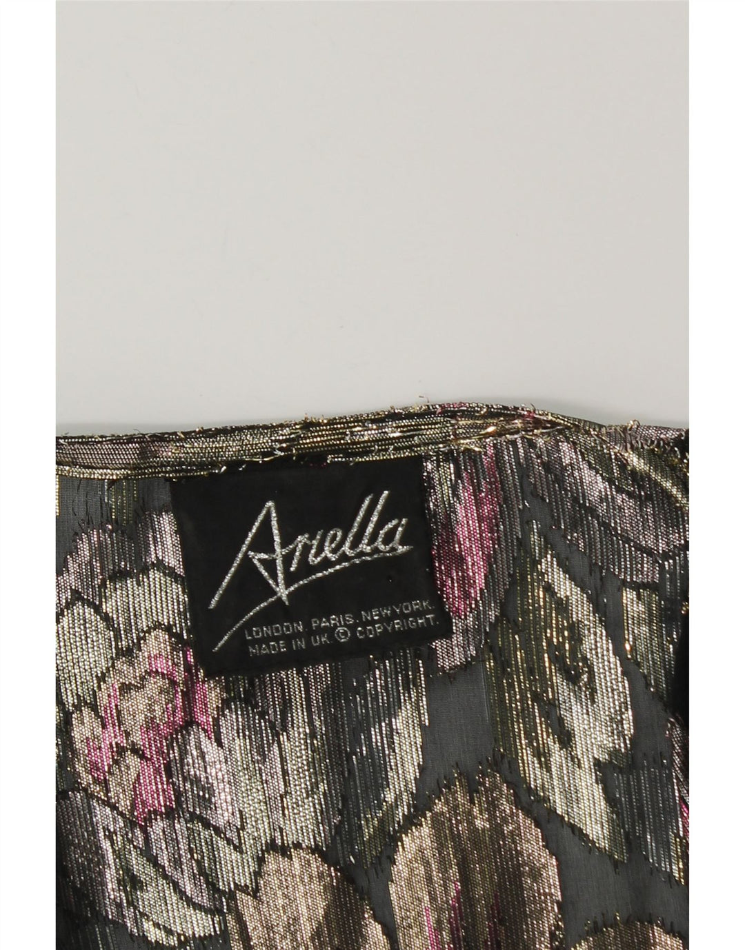 ARELLA Top cardigan corto da donna UK 16 Grande floreale multicolore