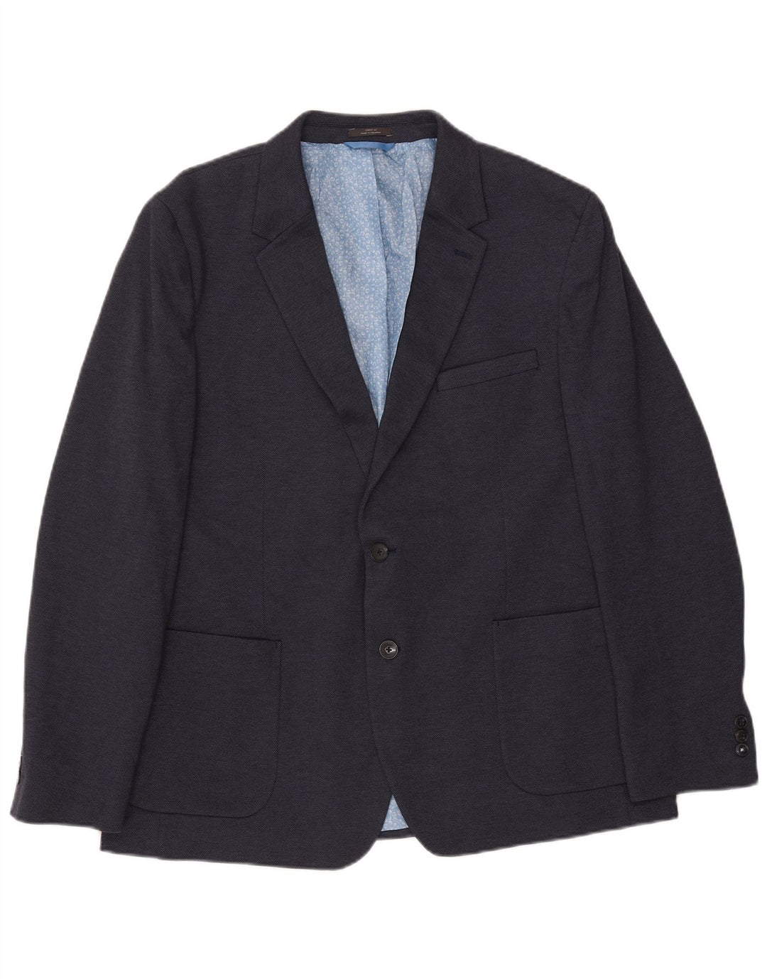 MARKS & SPENCER Giacca blazer slim fit da uomo a 2 bottoni UK 46 XL Blu navy