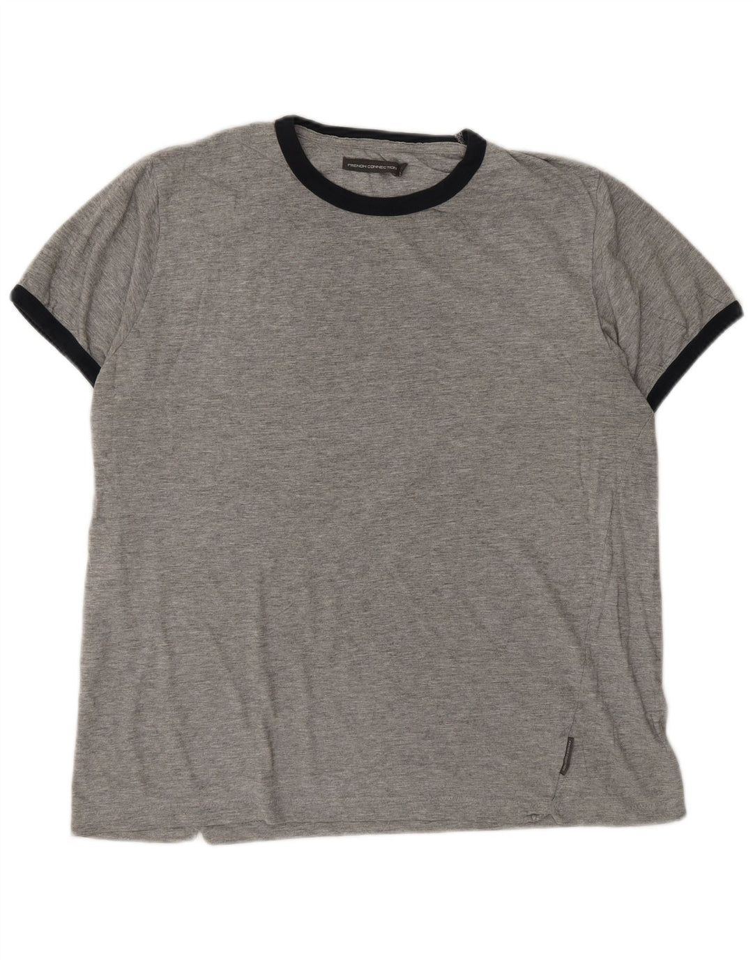 T-shirt da uomo French Connection Top XL in cotone grigio
