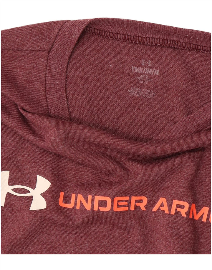 Maglietta grafica per ragazzi UNDER ARMOUR 9-10 anni Borgogna media