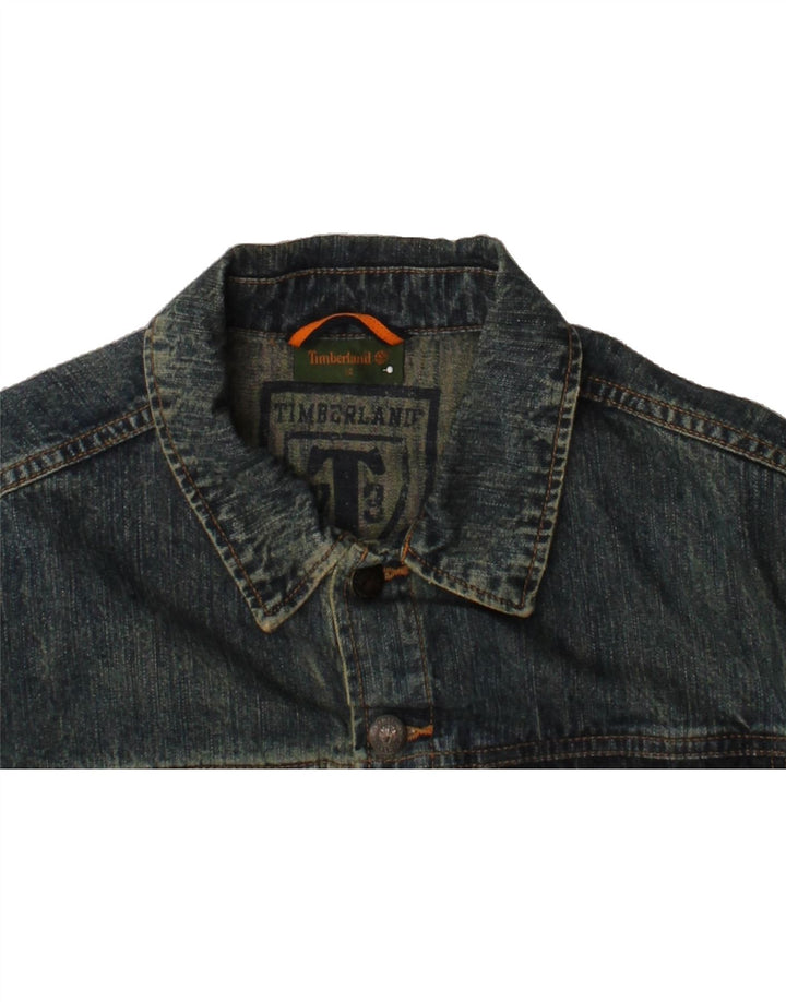 TIMBERLAND Boys Denim Jacket 13-14 Years Blue Vintage Timberland and Second-Hand Timberland from Messina Hembry 