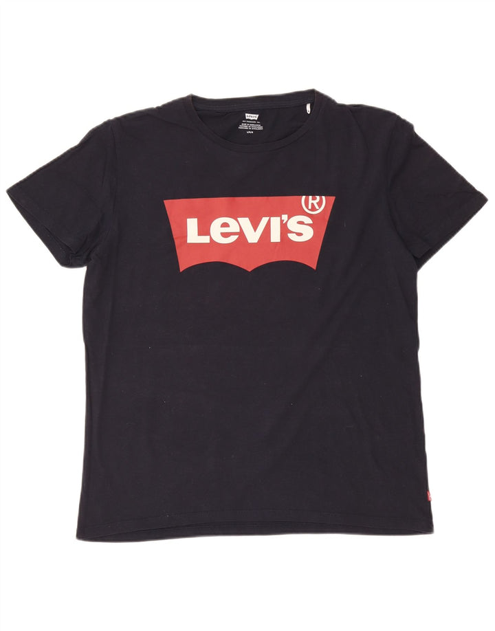 T-shirt grafica da uomo Levi's Top grande blu navy
