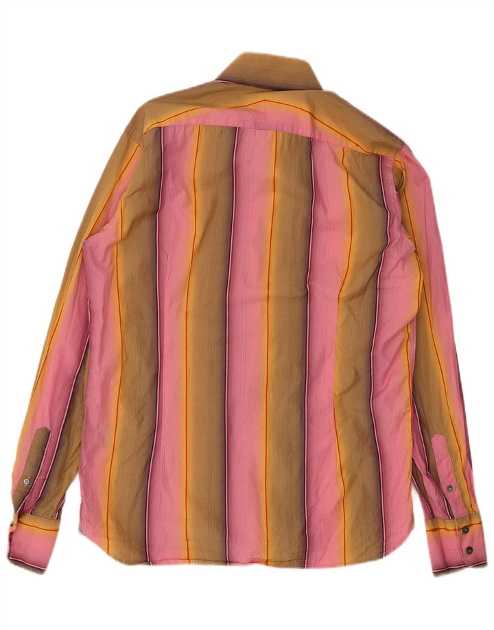 Camicia da uomo Ted Baker taglia 3 cotone a righe multicolore medio