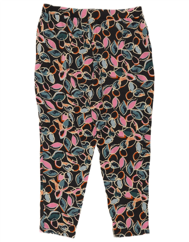 MARKS & SPENCER Leggings da donna UK 14 Large W32 L27 Floreale multicolore