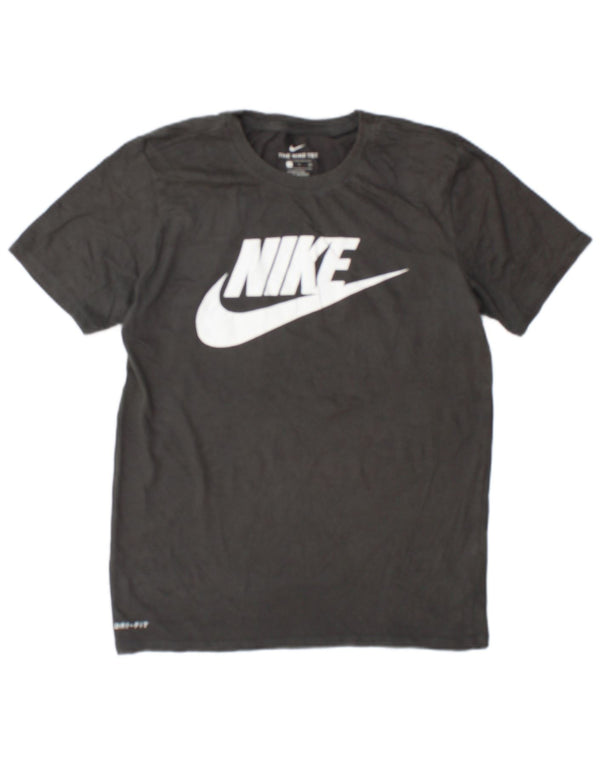 Nike Uomo Taglio atletico Piccolo Cotone Grigio