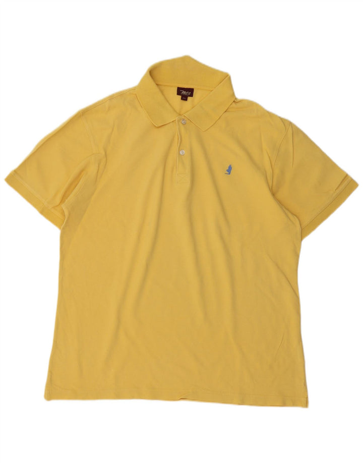 Polo da uomo Marlboro Classics 2XL in cotone giallo