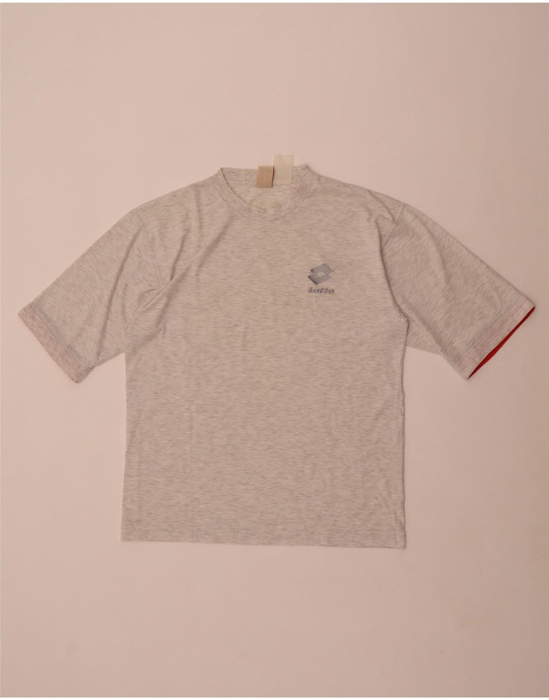 T-shirt grafica da uomo Lotto Top grigio medio chiazzato
