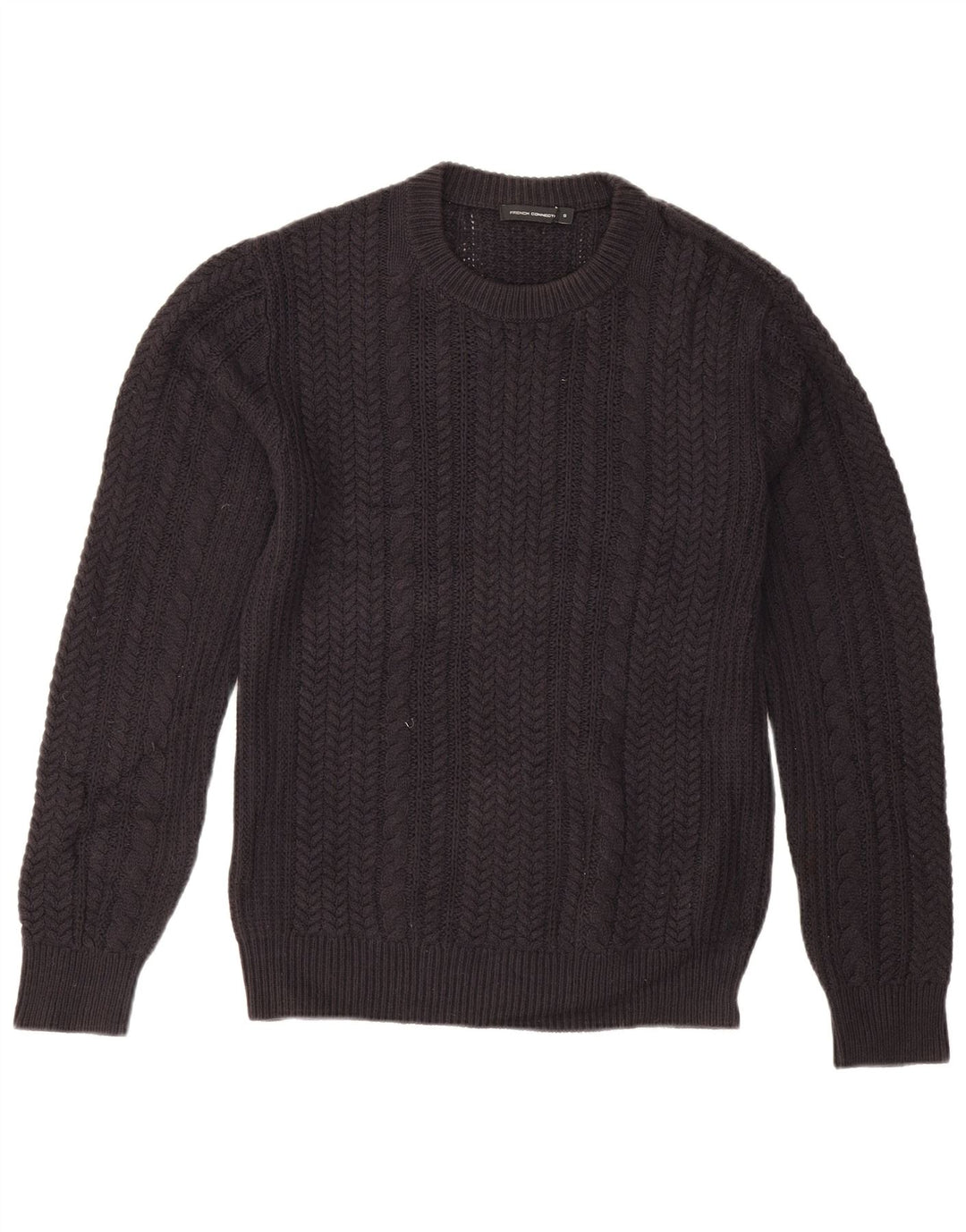 Maglione da uomo girocollo French Connection piccolo in cotone blu navy