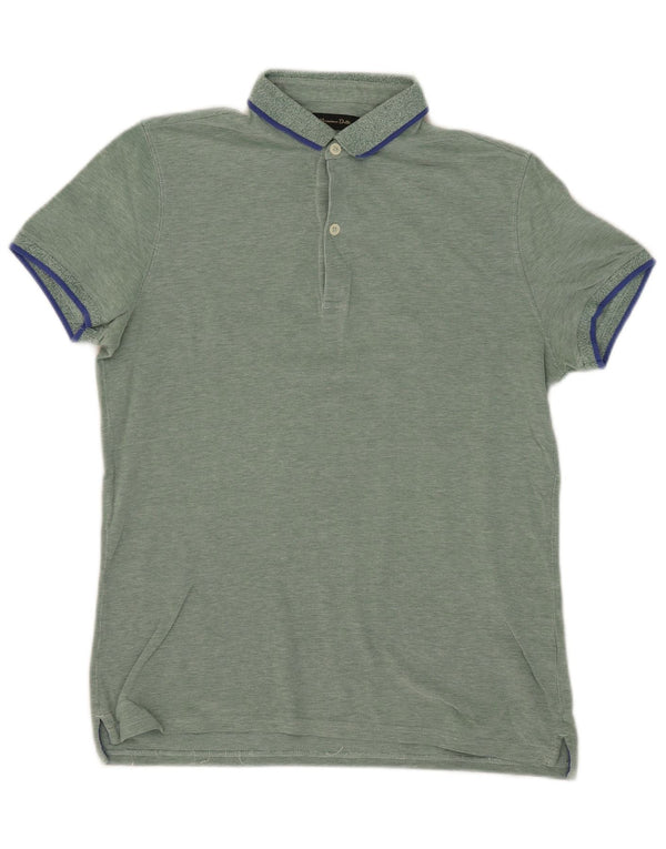 Polo da uomo MASSIMO DUTTI verde medio screziato