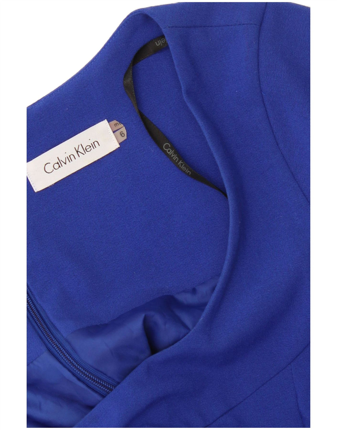 Abito a trapezio da donna Calvin Klein US 6 blu medio