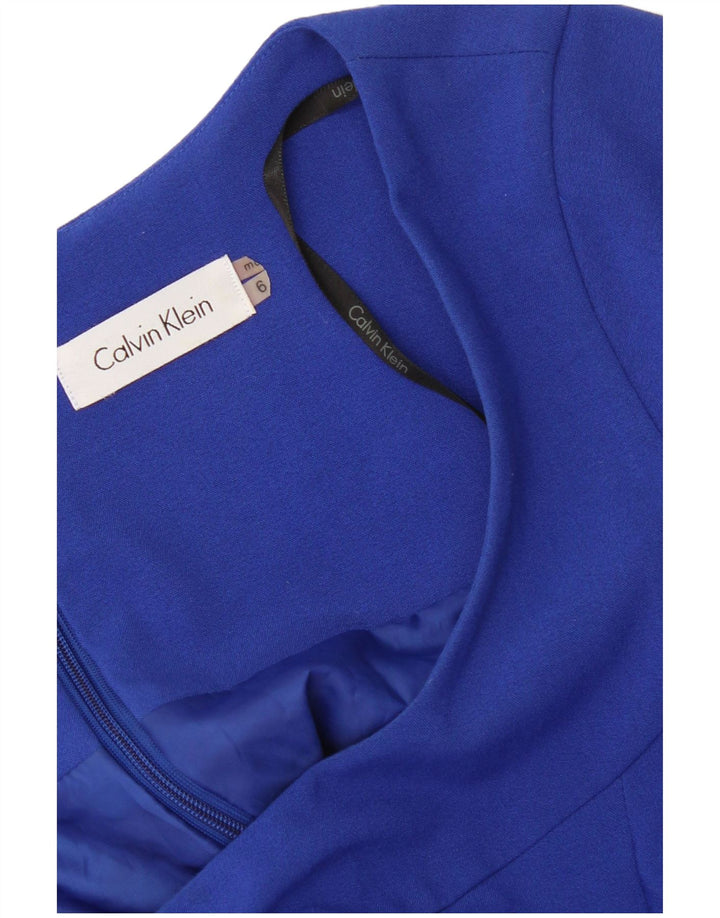 Abito a trapezio da donna Calvin Klein US 6 blu medio