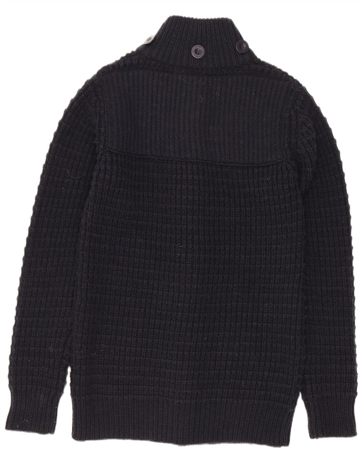 Maglione cardigan da donna Ellesse UK 12 Acrilico blu navy medio