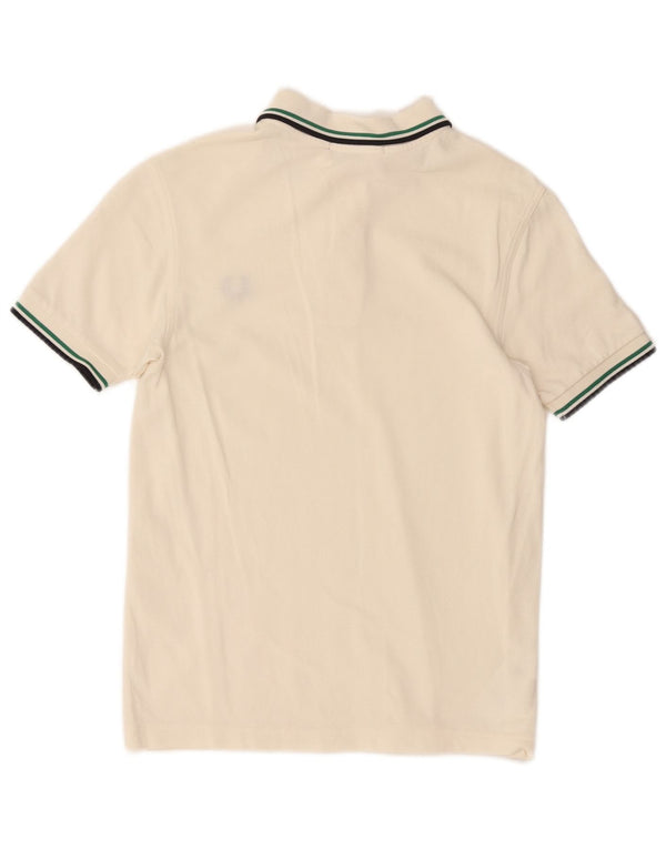 Polo da uomo Fred Perry XS in cotone bianco sporco