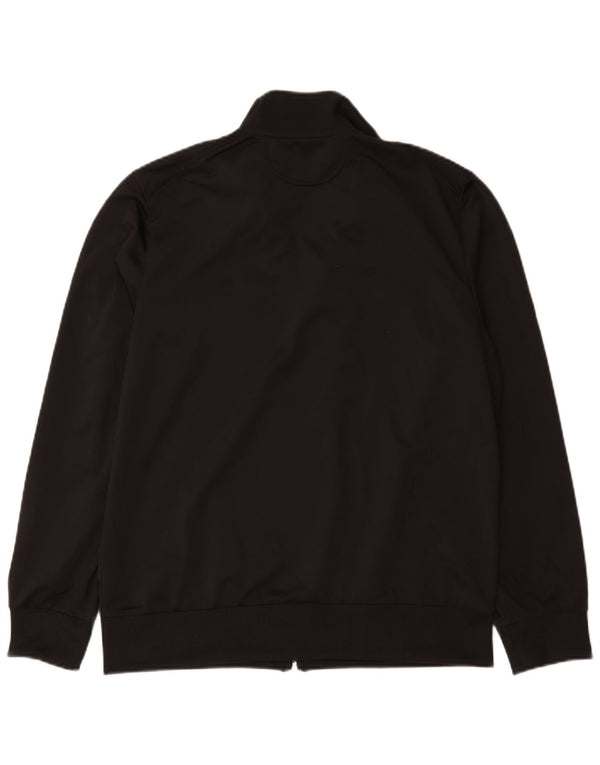 Giacca da tuta da uomo Lotto in poliestere nero medio