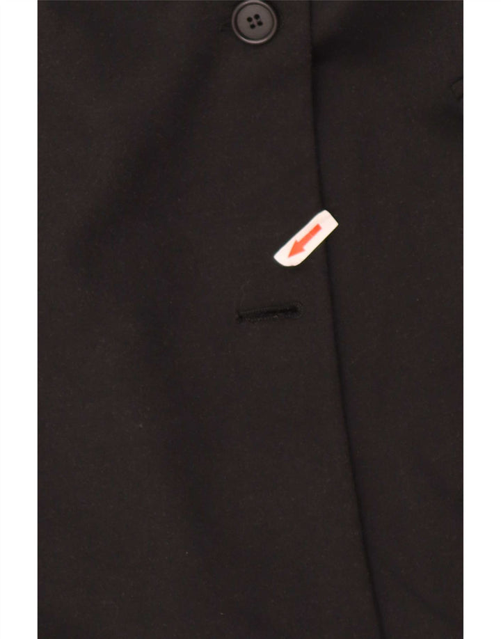 Gina Lebole Cappotto doppiopetto da donna UK 14 Medio Nero