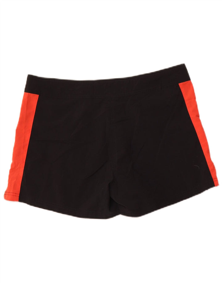 Pantaloncini casual da donna NIKE US 12/14 Large W34 Poliestere color block nero