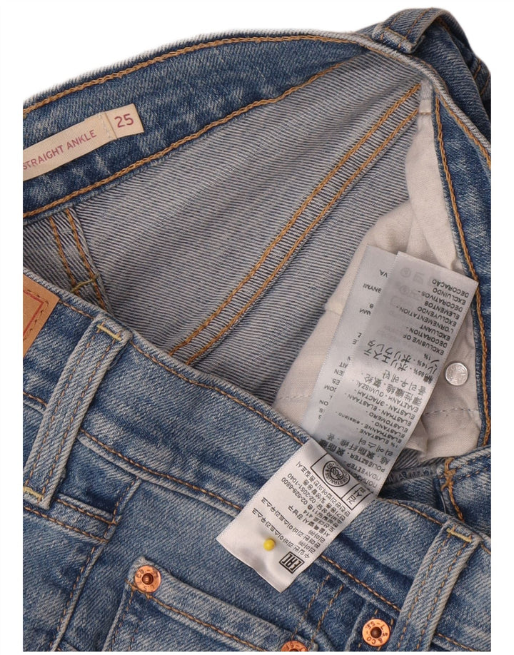 Jeans dritti Ribcage da donna Levi's W25 L29 cotone blu