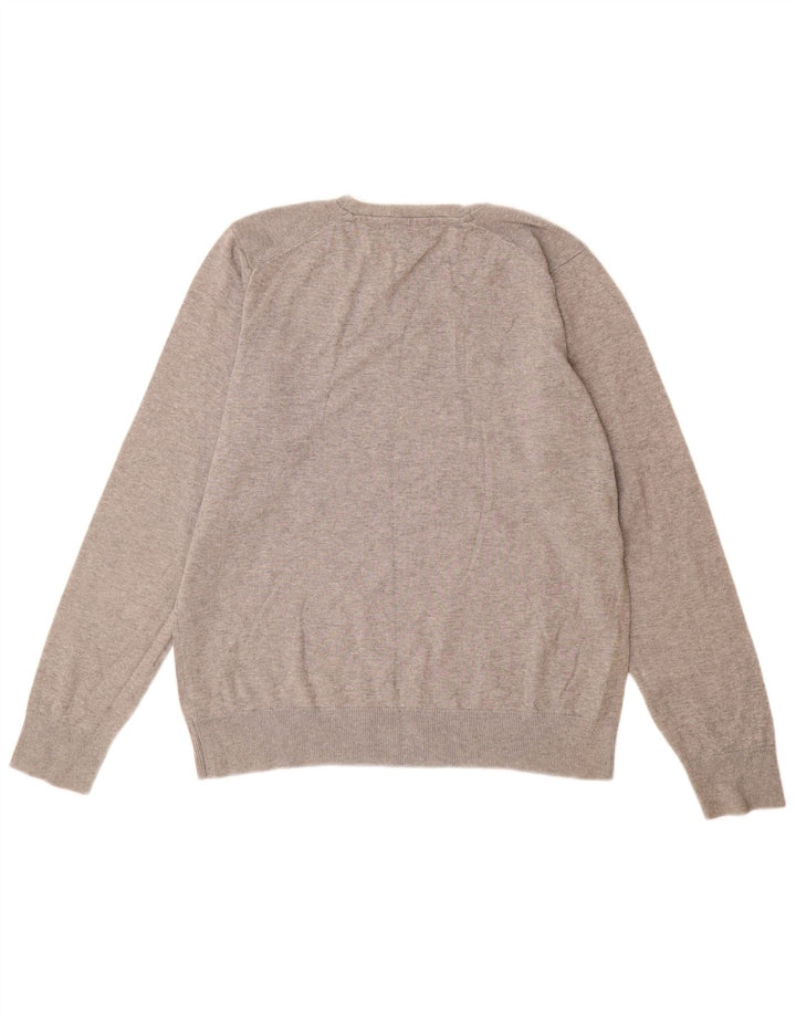 Maglione con scollo a V autografo da donna Marks & Spencer UK 14 Grigio medio