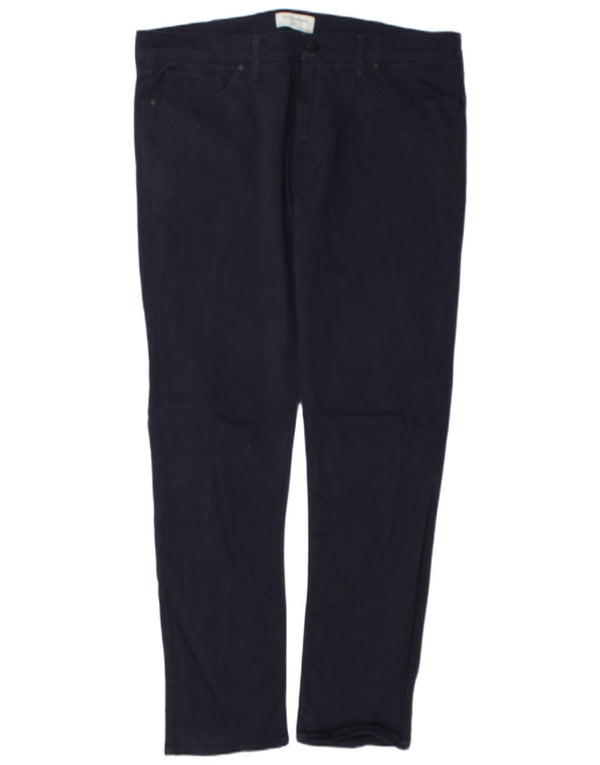 Pantaloni casual slim autografi da uomo Marks & Spencer W38 L33 blu navy