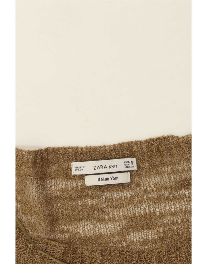 Camicetta oversize da donna Zara Top UK 10 Small Kaki