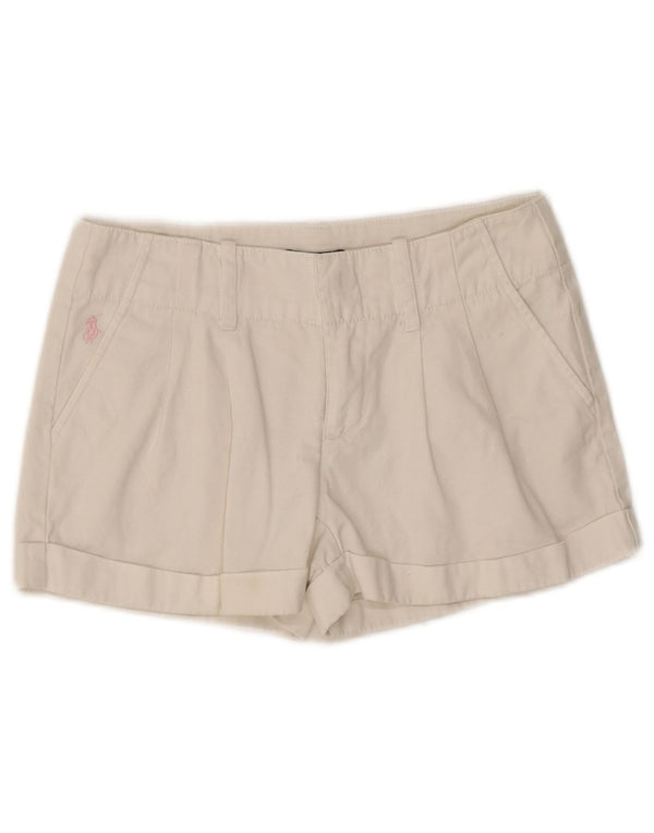Ralph Lauren Girls Pegged Chino Shorts 9-10 Years W26  White Cotton