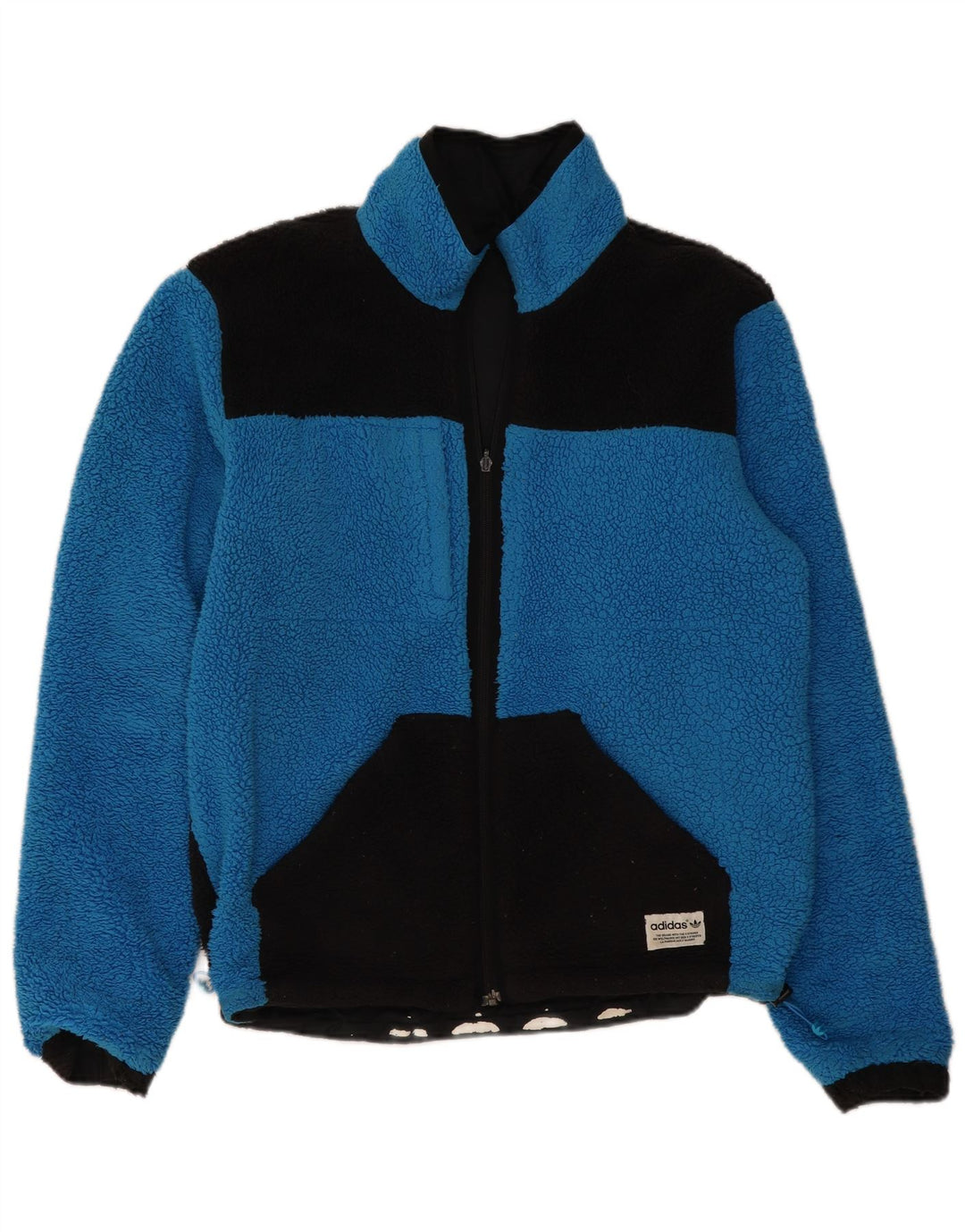 Giacca reversibile da uomo Adidas UK 38 poliestere nero medio
