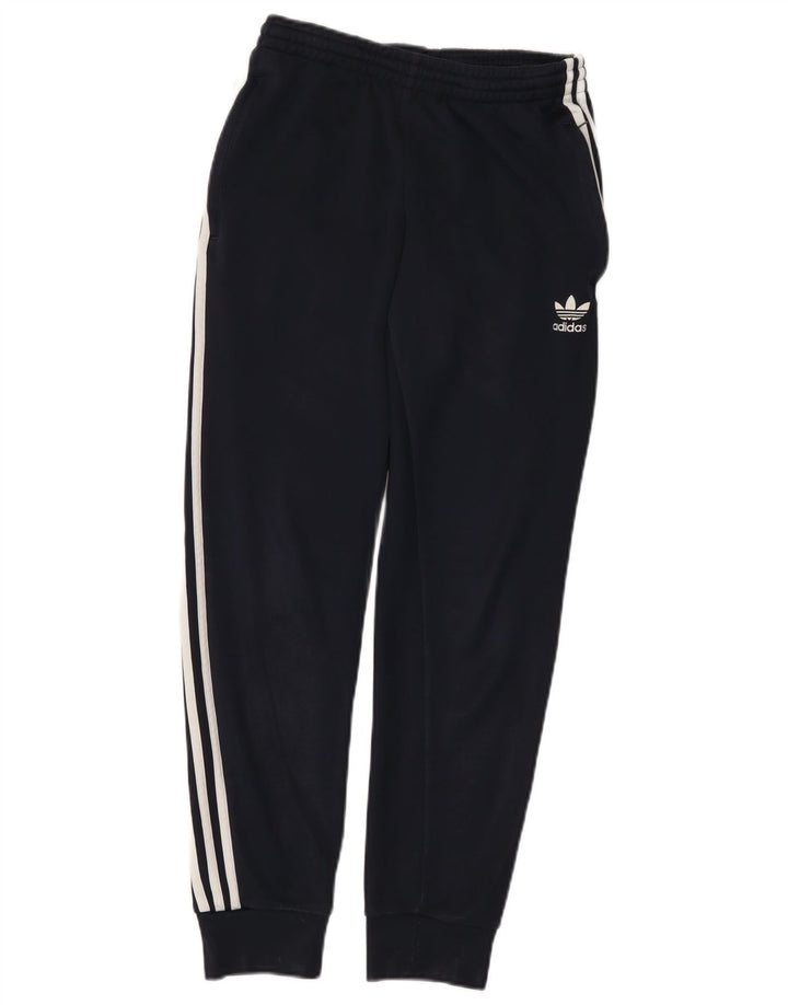 Pantaloni da tuta da uomo Adidas Joggers piccoli in poliestere blu navy