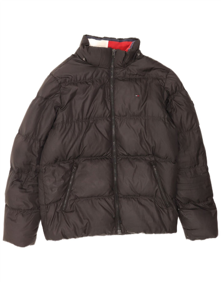 Giacca imbottita da uomo Tommy Hilfiger UK 42 XL poliestere nero