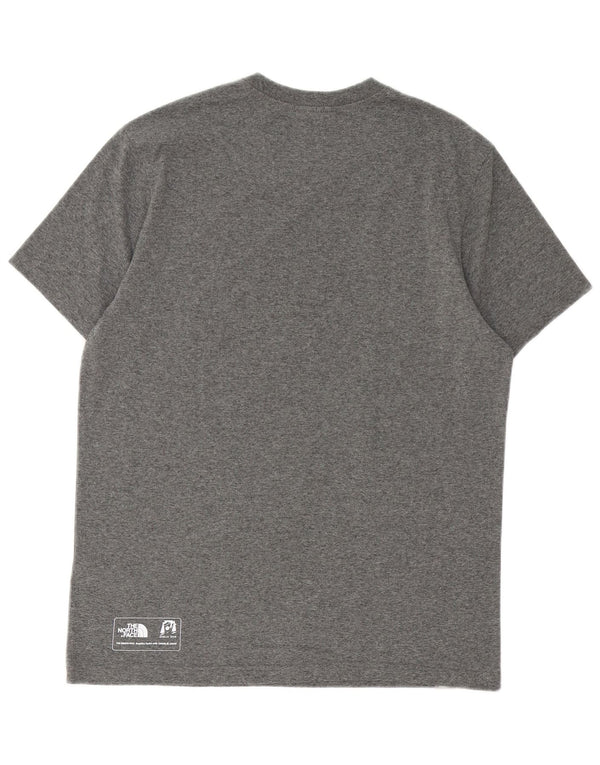 THE NORTH FACE T-shirt grafica da uomo in cotone grigio medio