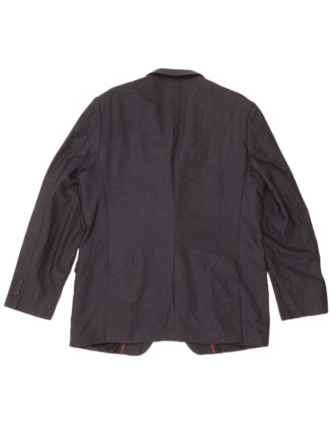 Giacca blazer da uomo a 2 bottoni Burberry taglia 54 grande blu navy in lana vergine