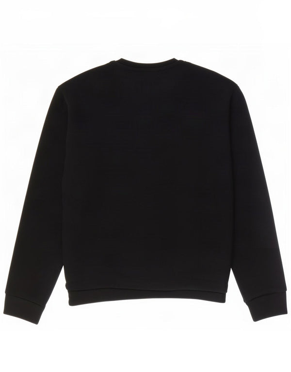 Zara Uomo Felpa Maglione Grande Nero Colorblock Cotone