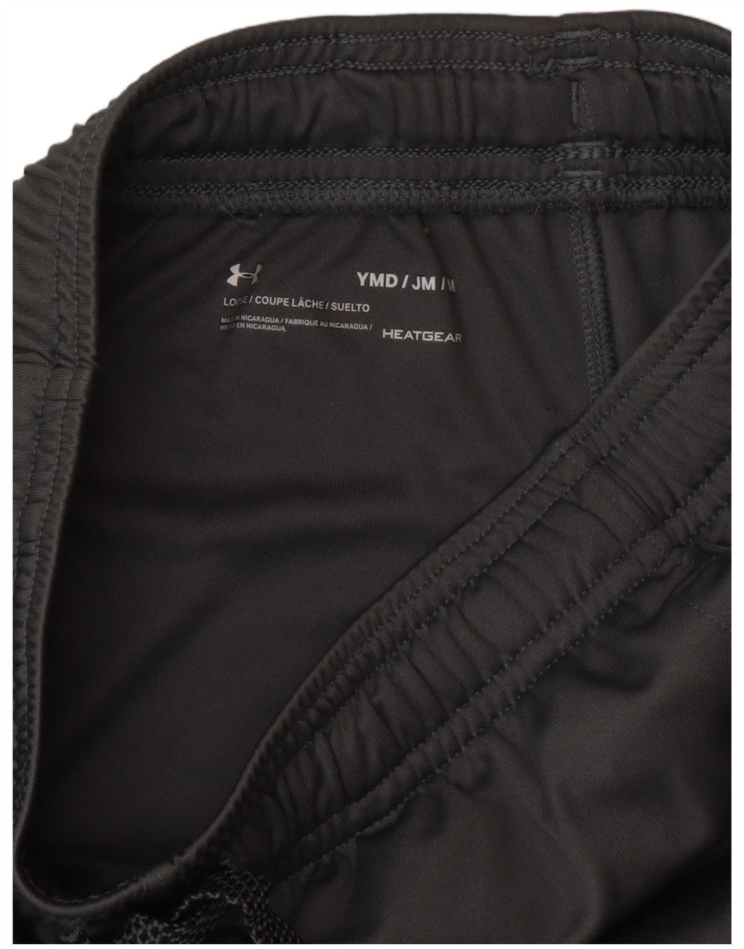 Pantaloncini sportivi Under Armour da ragazzo Heat Gear 9-10 anni grigio medio