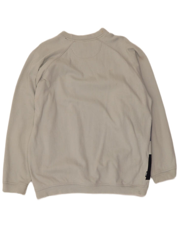 Felpa da uomo Ellesse Maglione in cotone a righe blu medio