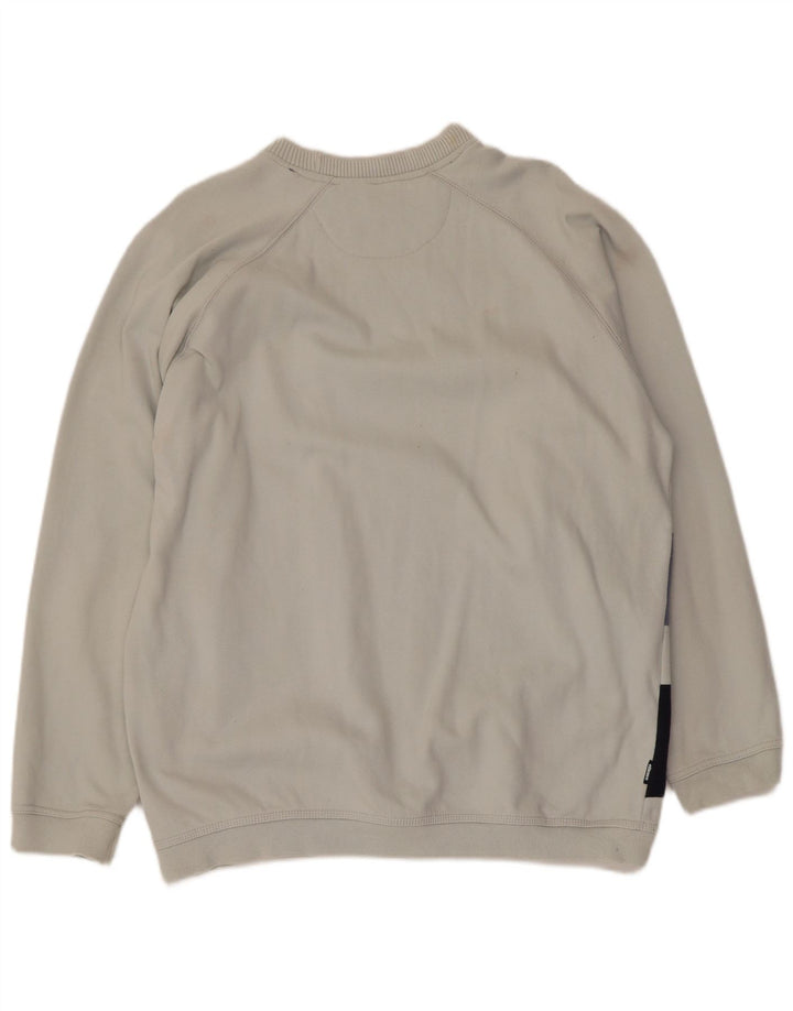 Felpa da uomo Ellesse Maglione in cotone a righe blu medio
