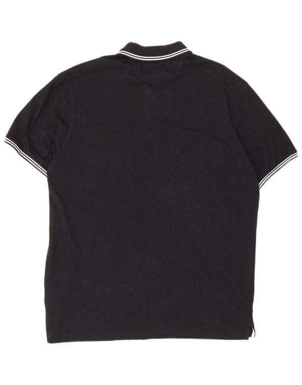 Polo Champion da uomo Easy Fit, taglia grande, in cotone nero
