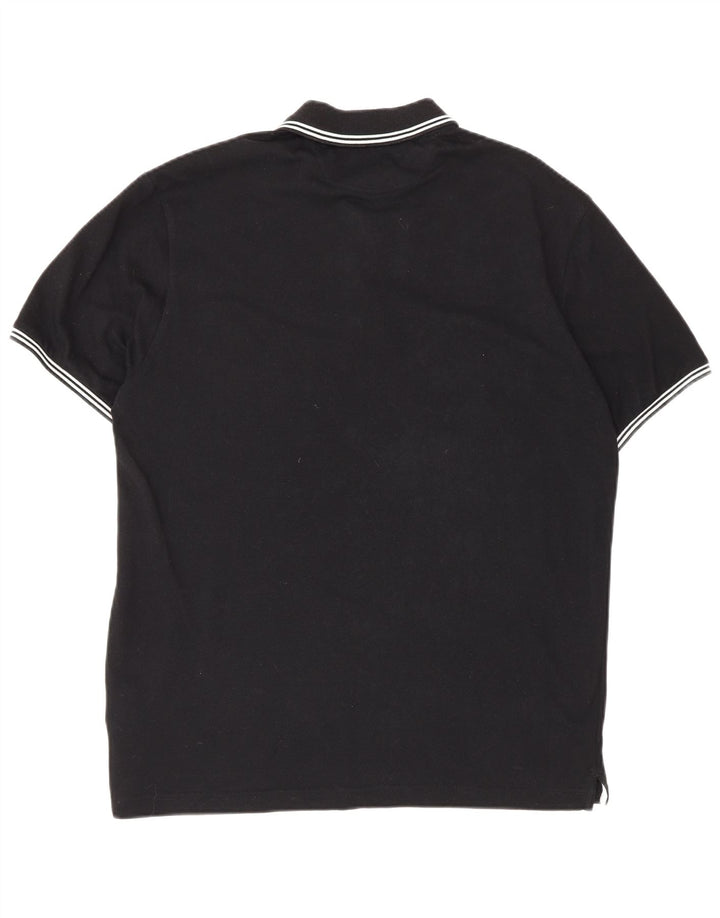 Polo Champion da uomo Easy Fit, taglia grande, in cotone nero