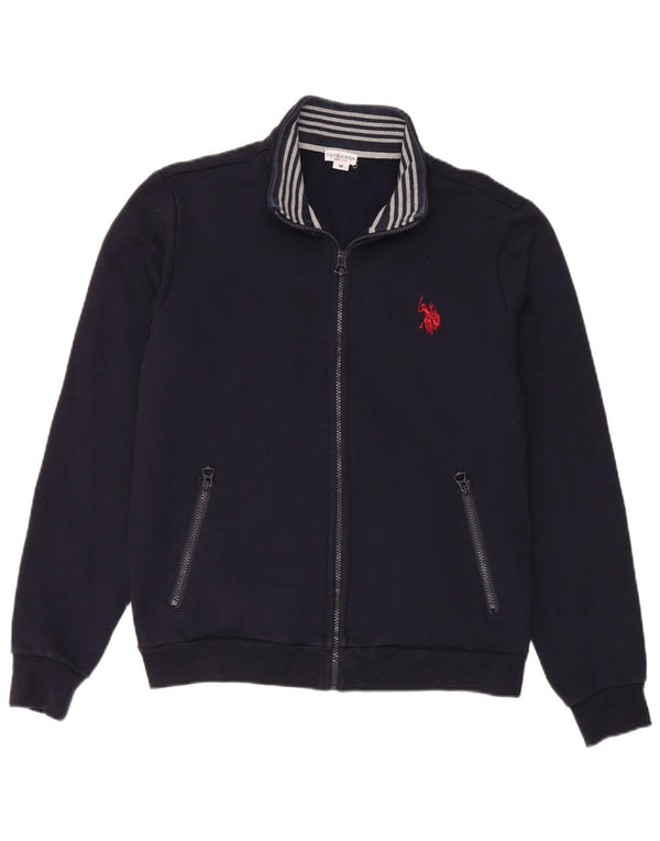 Polo Assn. Giacca da tuta grafica da uomo blu medio medio
