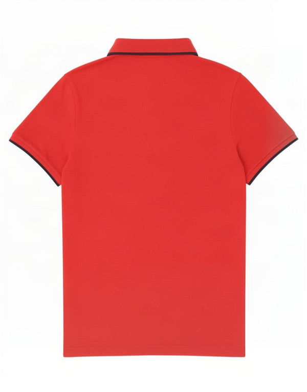 Polo Puma da uomo grande in cotone rosso