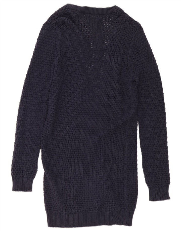 Maglione Cardigan Aperto da Uomo ZARA Cotone Medio Blu Navy