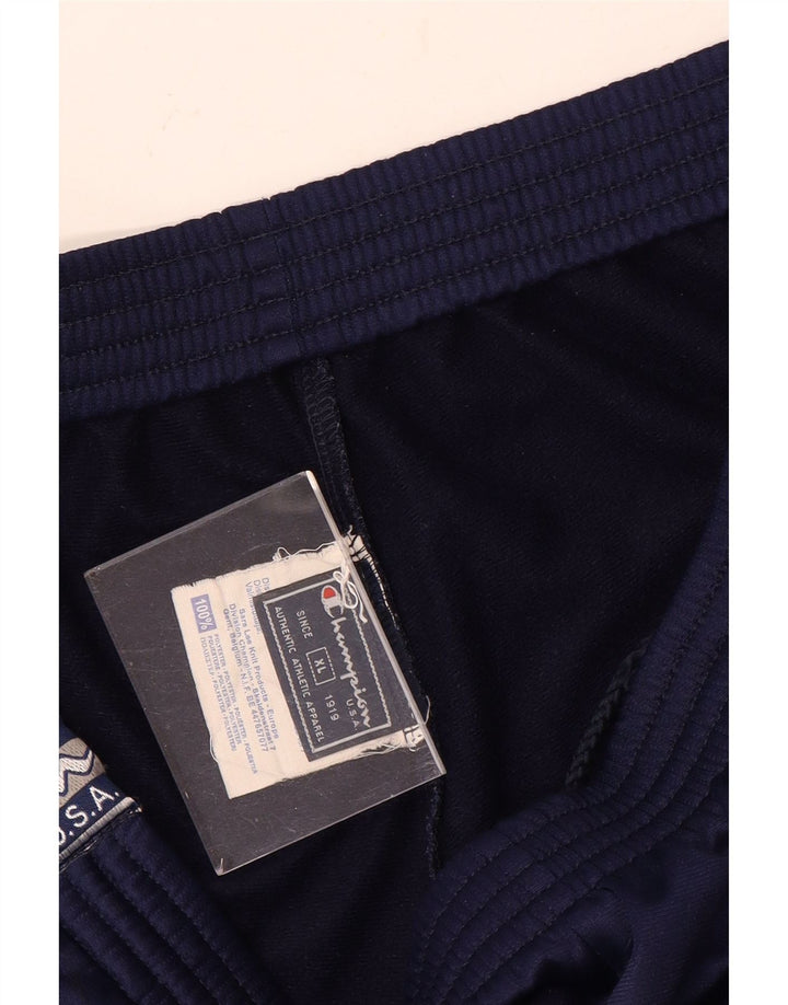 Pantaloni da tuta grafica da uomo Champion XL poliestere blu navy