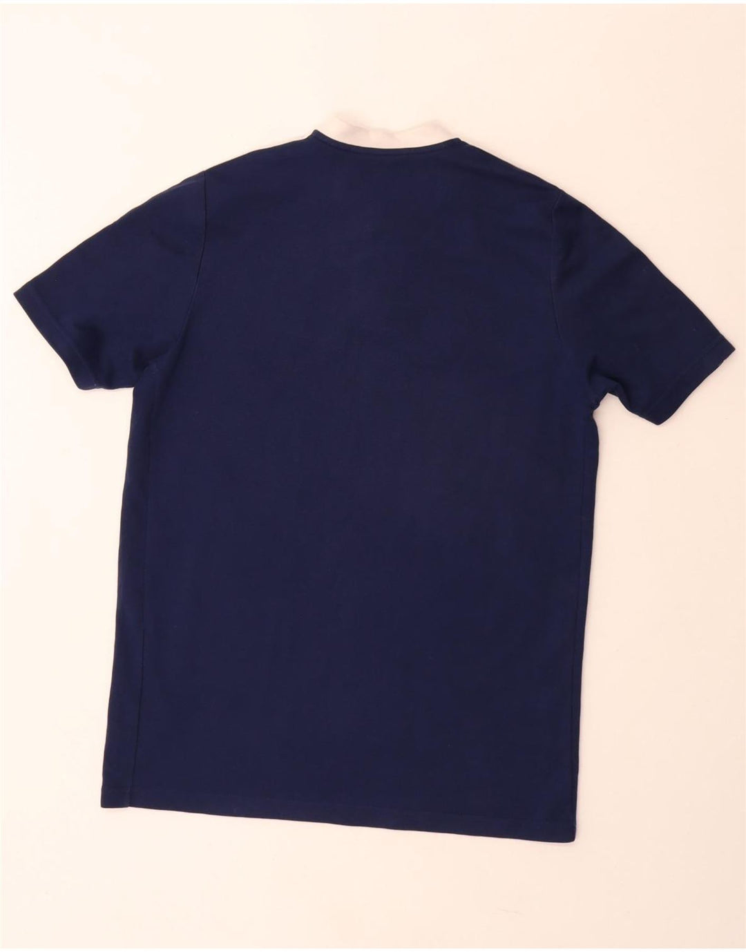 T-shirt ADIDAS da uomo del Leeds United Football Club, media, in cotone blu navy