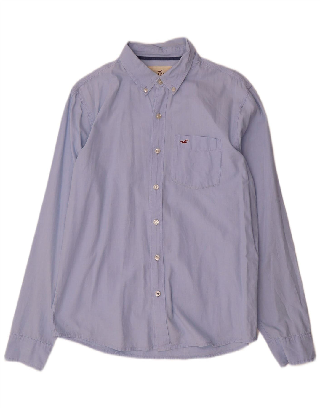 Camicia Hollister da uomo grande in cotone blu