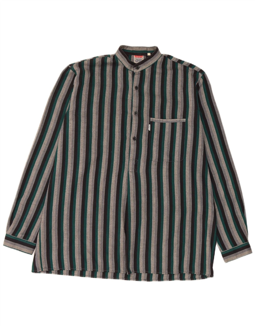 Camicia pullover da uomo Levi's taglia 40 poliestere a righe multicolore medio