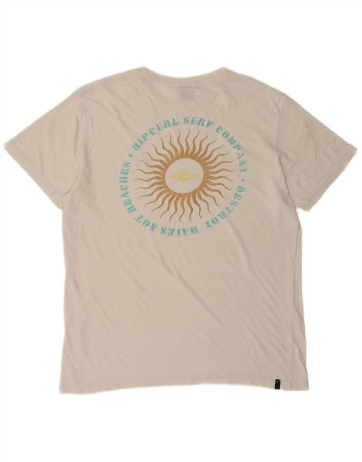 T-shirt grafica da uomo Rip Curl Top bianco medio
