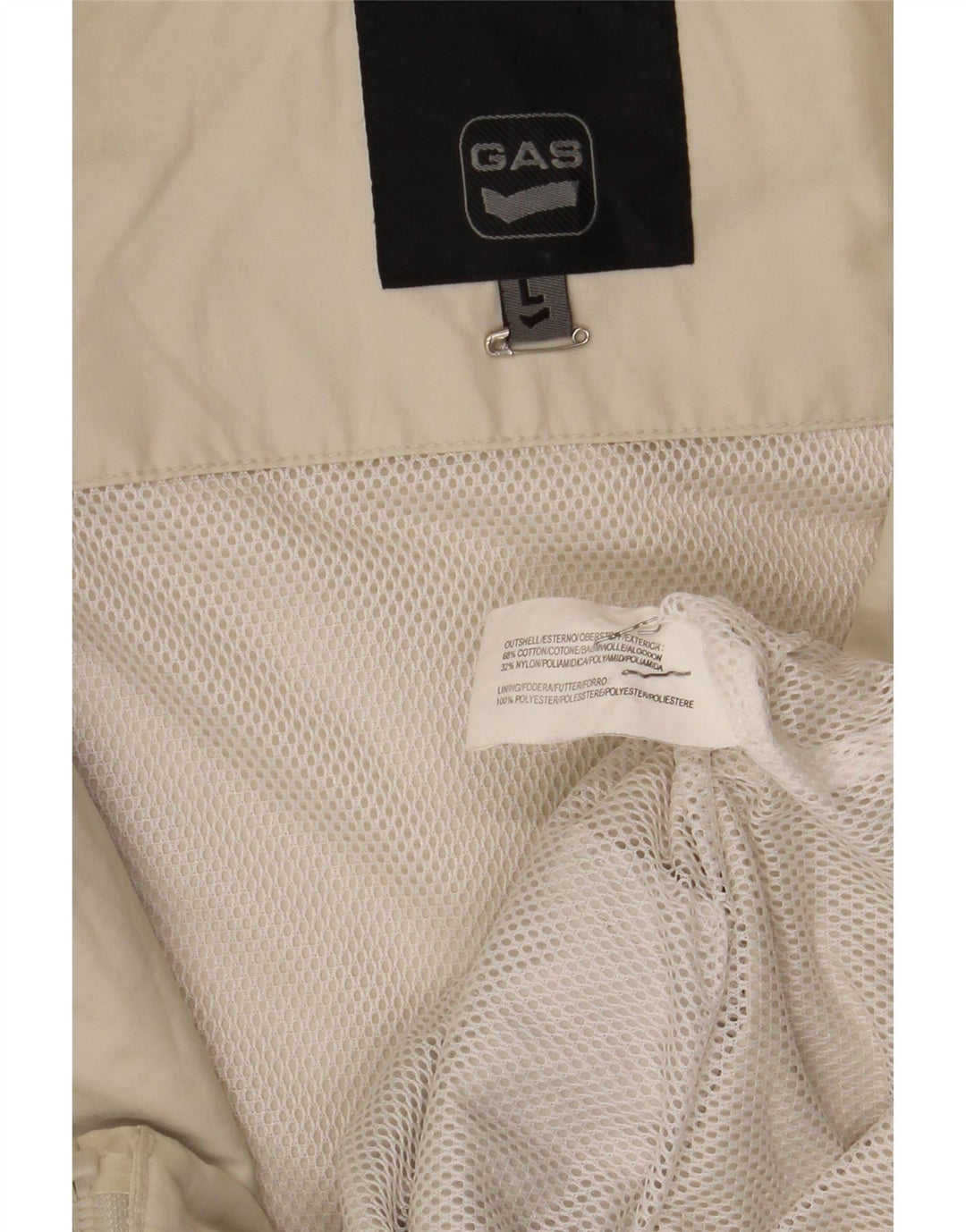 Bomber con cappuccio da uomo Gas UK 40 grande cotone bianco