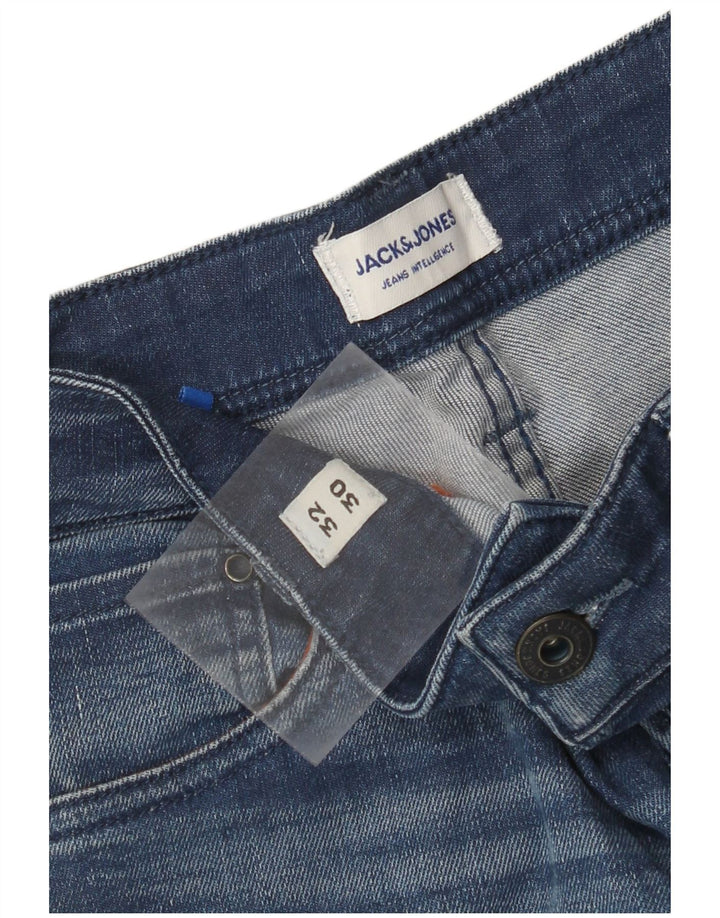 JACK & JONES Jeans dritti da uomo Tim W32 L30 Blu