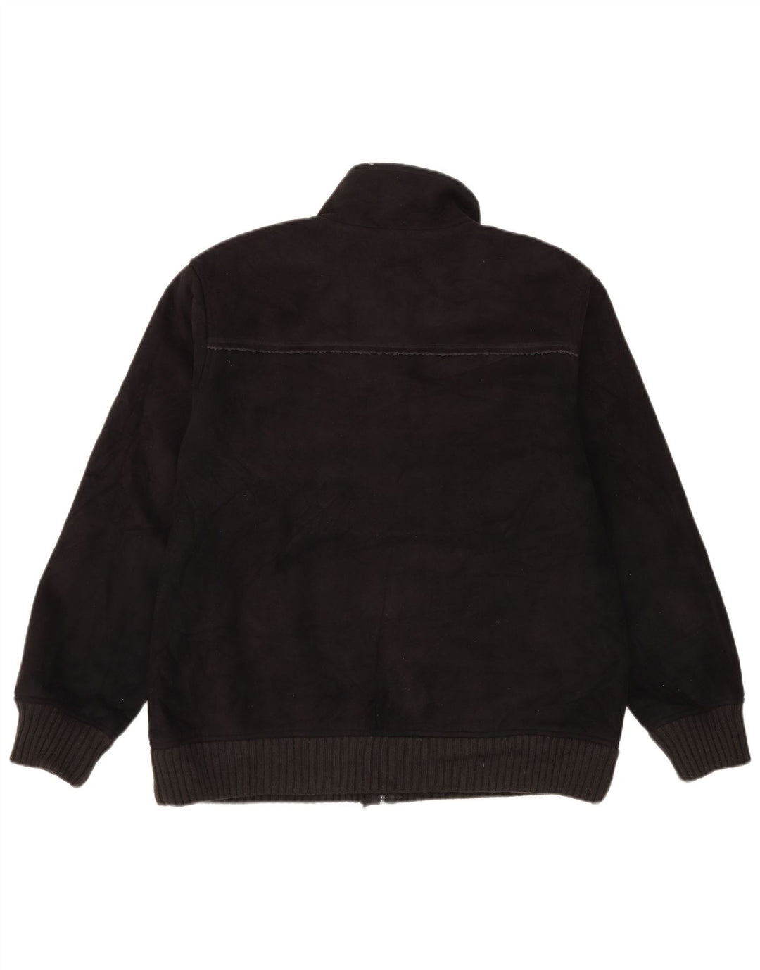 Giacca in pile Sherpa da uomo Marks & Spencer UK 40 grande poliestere nero