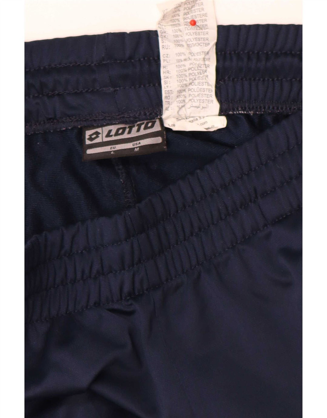 Pantaloni da tuta da uomo Lotto Medio in poliestere blu navy