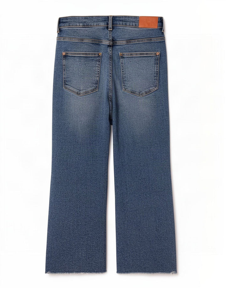 Jeans corti da donna Zara EU 42 Large W32 L25 Blu