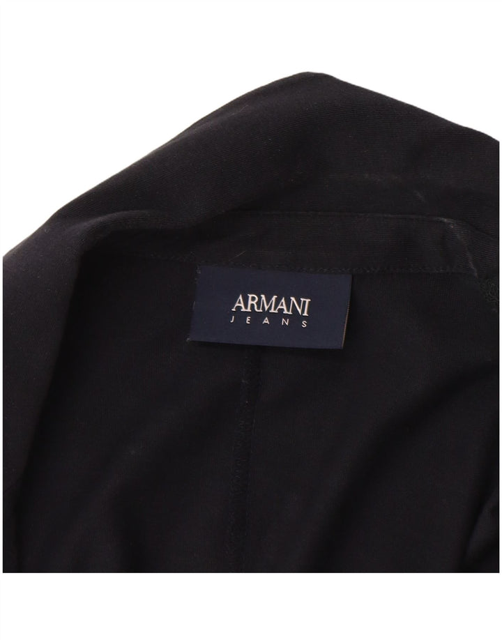 Giacca blazer da donna a 2 bottoni Armani Jeans, UK 18 XL, cotone blu navy